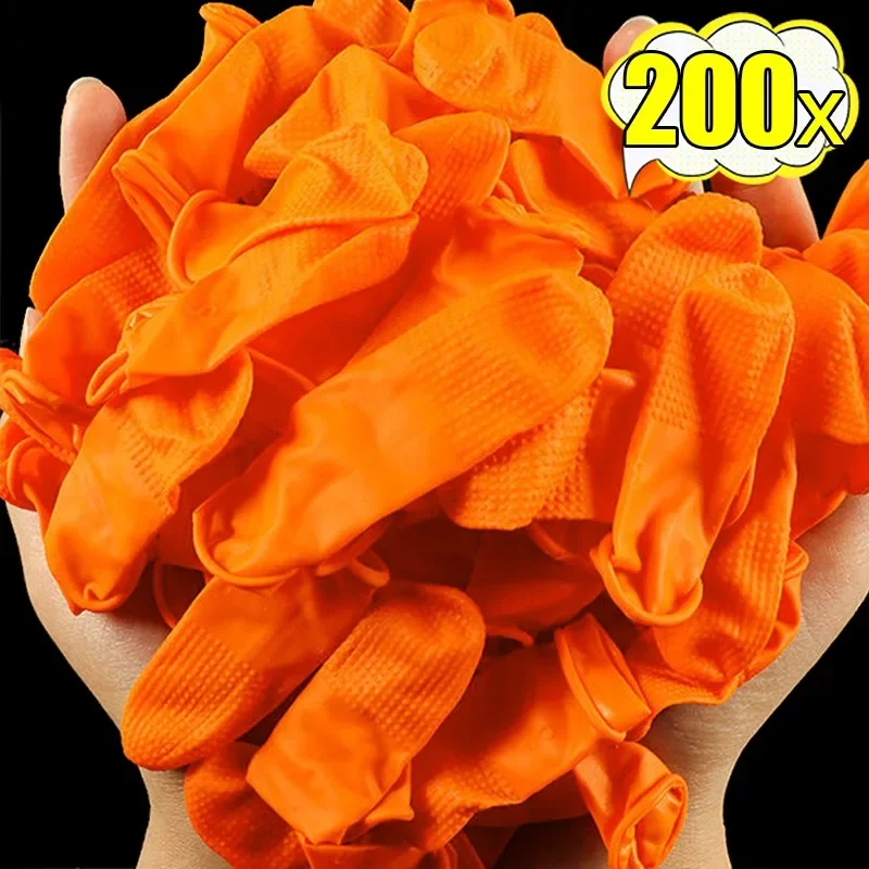 Disposable Finger Cots Natural Rubber Non-slip Fingertips Pr