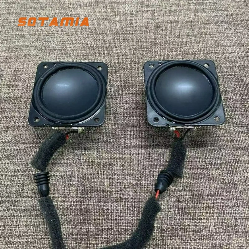 SOTAMIA 2 قطعة 1.5 بوصة كامل المدى مكبر الصوت 4 أوم 8 واط مقاوم للماء الراقية المتكلم مع سلك المطاط حافة لتقوم بها بنفسك سمّاعات بلوتوث