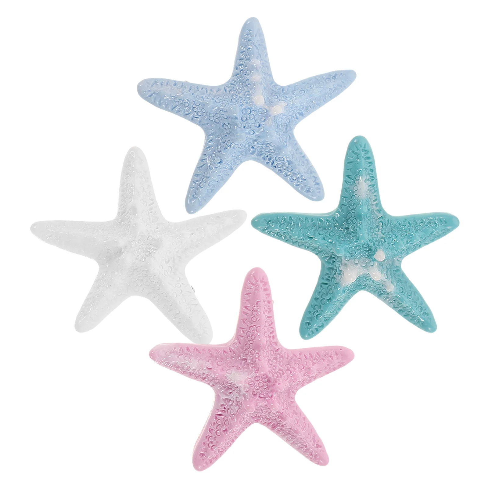 

4Pcs Hair Clips Resin Ocean Series Mermaid Hair Barrettes Beach Costume Accessories Wedding Party Favors