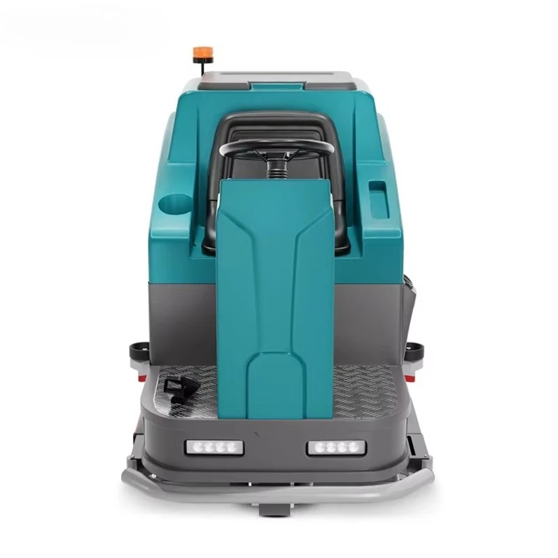 Double 16 Inch Brush Floor Scrubber Dryer Auto Driving Ride-on for Industrial Commercial Use