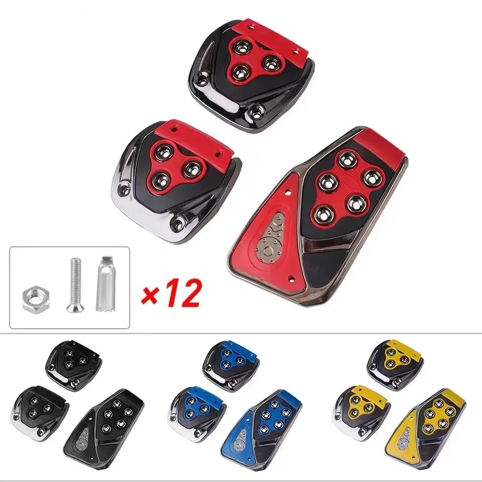 Universal Car Styling Racing Pedals Universal Automatic Manual Brake Pedals Foot Pad Set Kit Pedals Non-Slip Tools