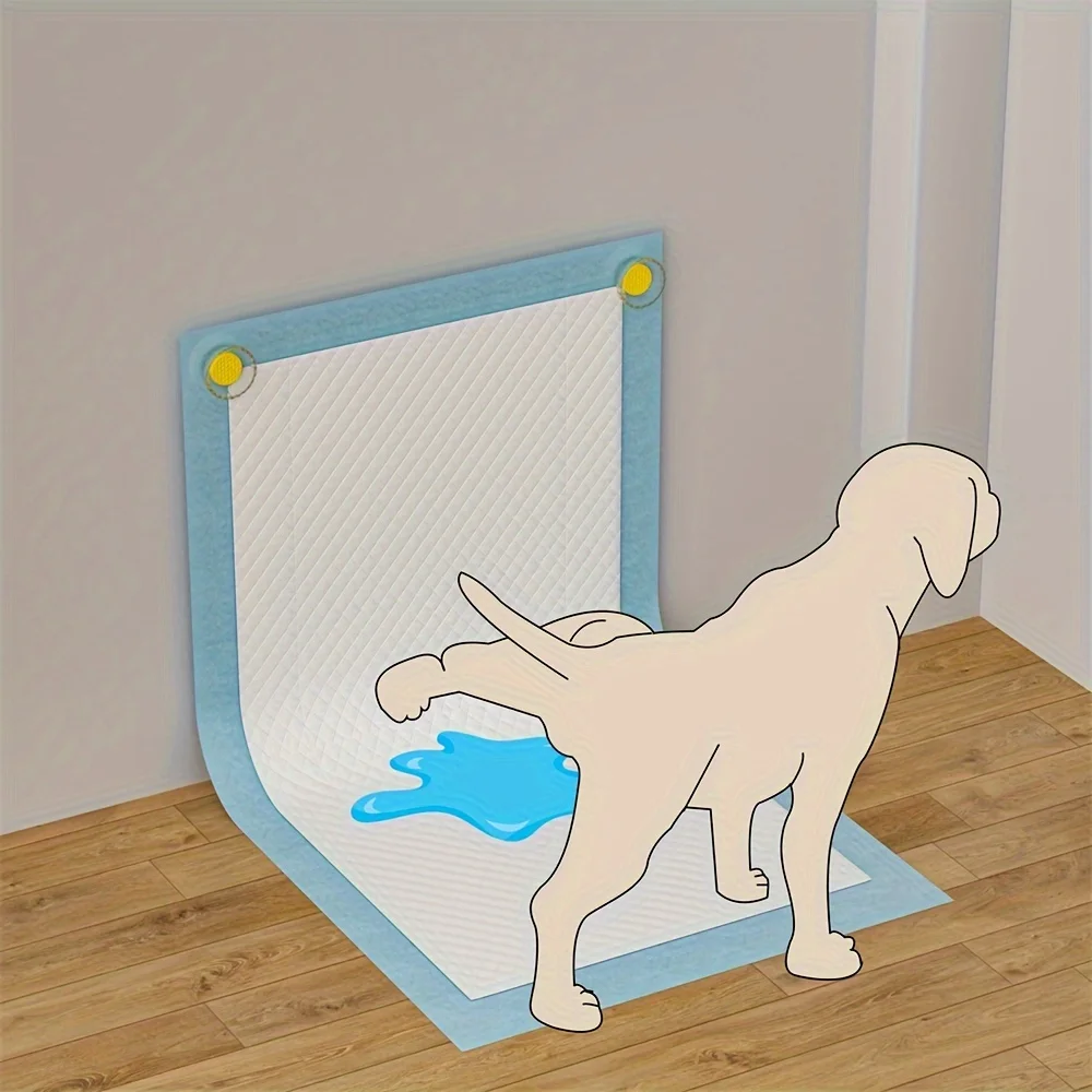1/2pcs Dog urine pad magnetic fixation device, dog toilet diaper magnetic fixation sticker, adhesive pet urine pad patch