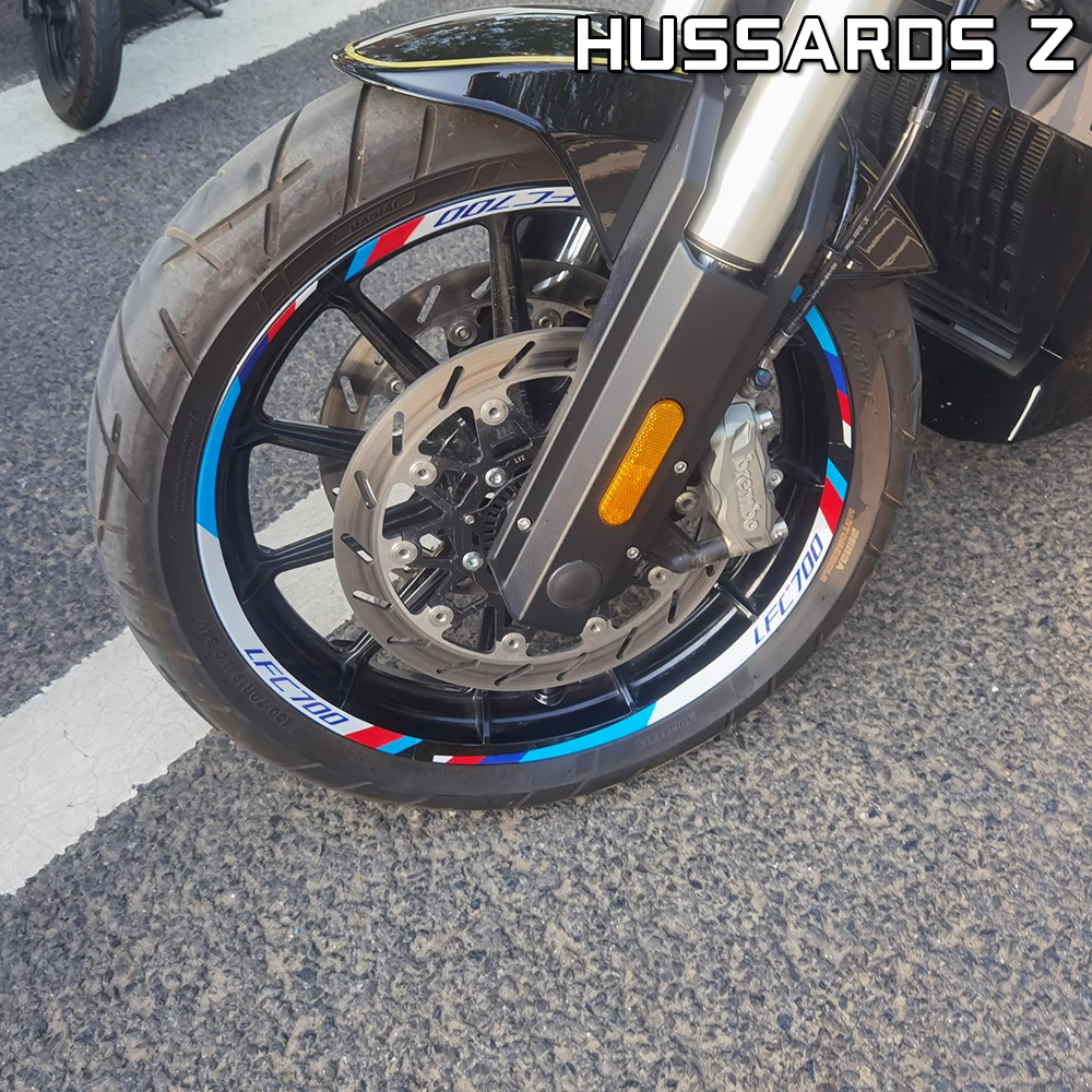 Motorcycle Waterproof Wheel Stickers Rim Stripes Hub Decal Tape Accessorise For Keeway BENDA LFC 700 Benda 700 LFC Pro 2021-2025 - view 2