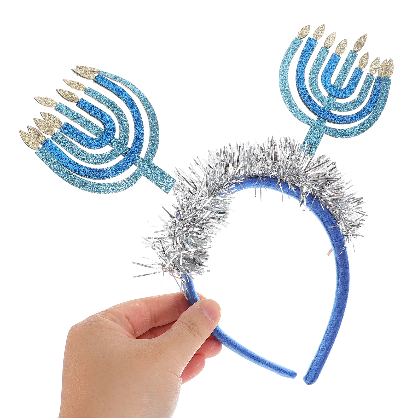 Hanukkah غطاء الرأس ديكور عصابة رأس للحفلات مهرجان عطلة أغطية الرأس الاحتفال كابينة تصوير الدعائم Hanukkah تحت عنوان أغطية الرأس