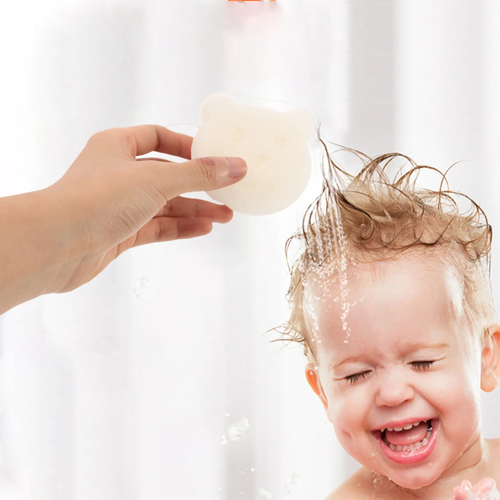 Morbida spugna da bagno per bambini Spugna in mussola Essenziale per il tempo del bagno delicato Accessorio per la cura della pelle del neonato Panni per il lavaggio