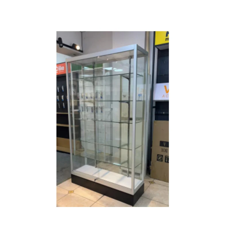 custom.Thickness garage storage cabinet aluminum alloy cabinet MDFglass cabinet display aluminum door lock display stands