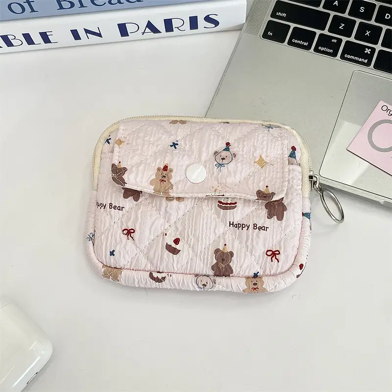 Cute Cartoon Small Travel Cosmetic Lipstick Earphone Card Portable Storage Bag Purse Women Gift Pouch In Make up Bags Organizer - Image 8