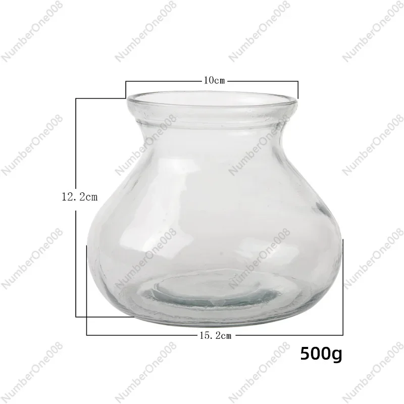 

Стеклянная ваза для плевальницы, средняя банка для плевателя, аквариум, декоративный орнамент, гидропонная посуда для растений, прозрачная стеклянная ваза