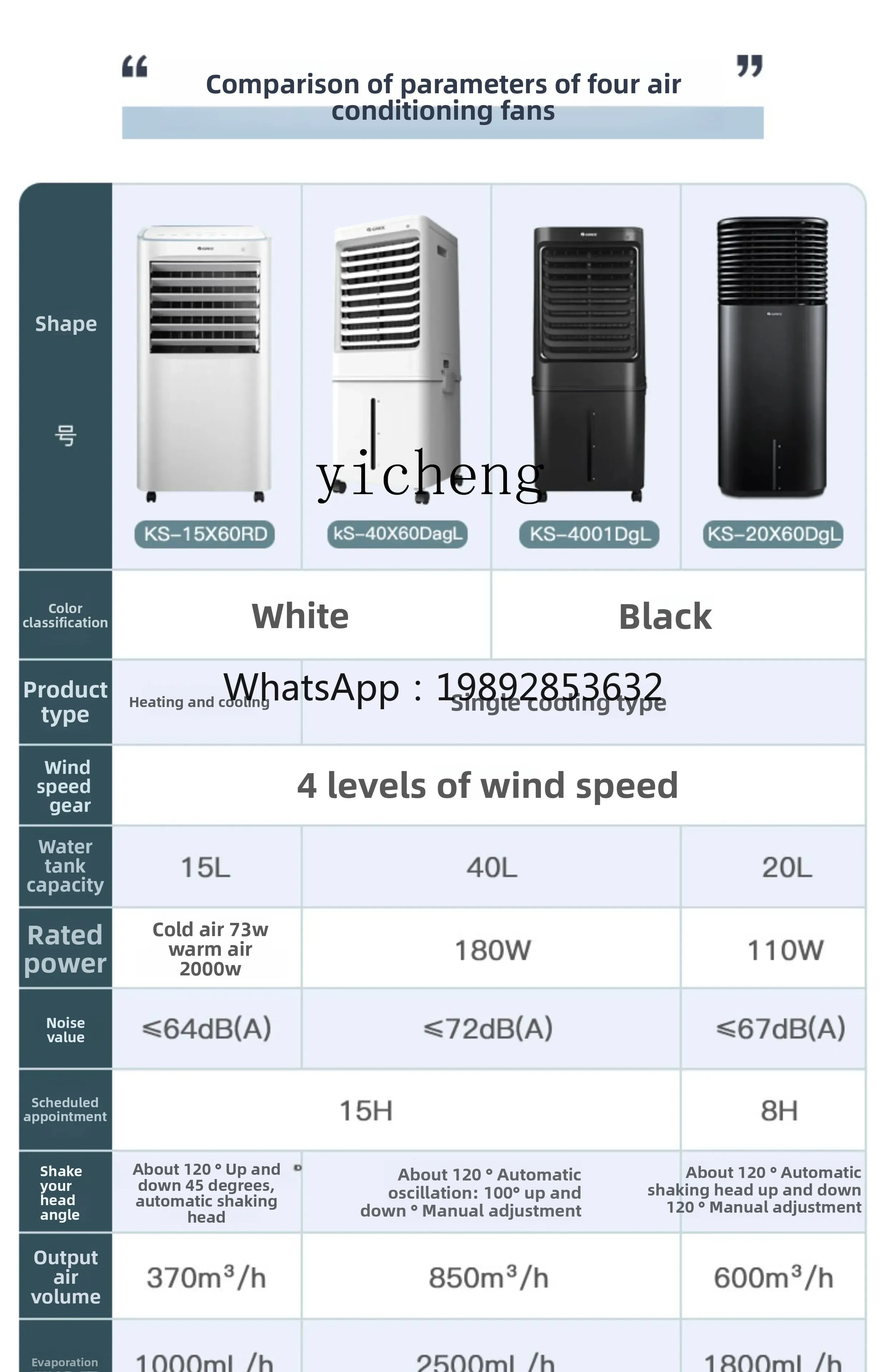 Kipas Pendingin Udara Komersial ZZ 40L, Kipas Dingin Mobile, Kulkas, Pendingin Air Industri, Humidifikasi, Pusat Perbelanjaan