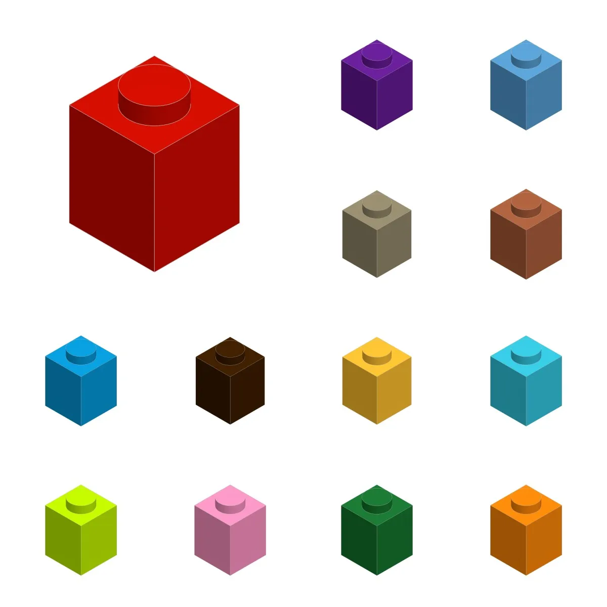 50pcs 3005 1x1 Dots Thick Toys For Technical Buildings Blocks Toys For Children Gift Compatible Educational Creative DIY MOC