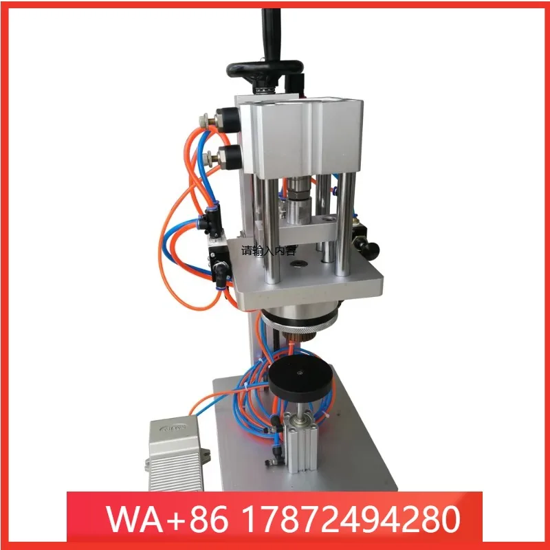 Pneumatic Spray Pump Sealing Machine for Perfume Bottles - High Precision Crimper Crimping Machine 10-20pcs per Minute