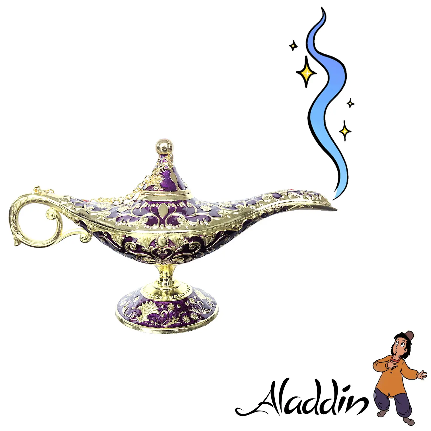 

Aladdin Lamp Decoration European Vintage Home Decoration Russian Tin Metal Decoration Crafts