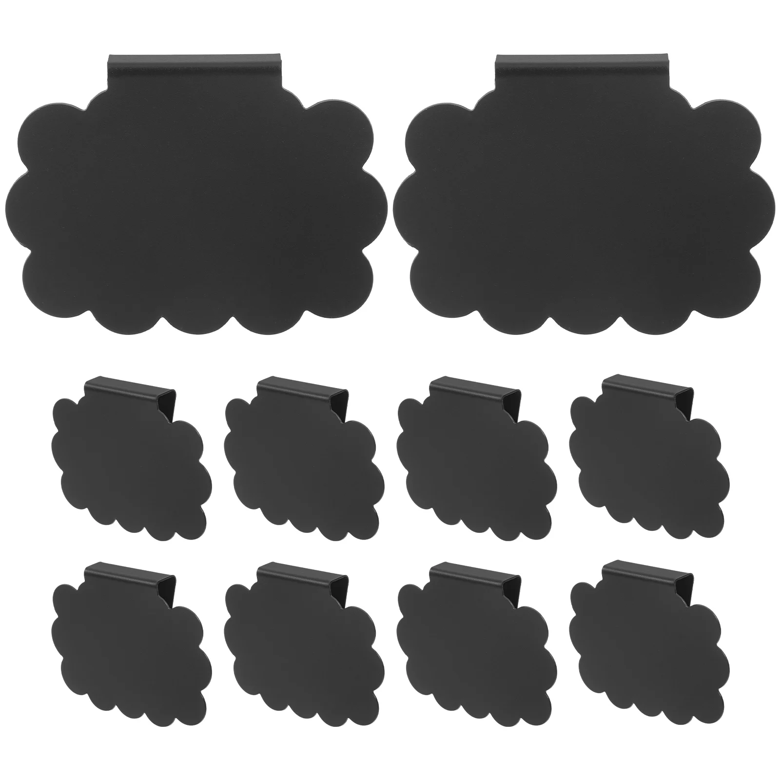 

10Pcs Price Display Holder Clips Erasable Chalkboard Labels Removable Clip on Labels for Baskets Pantry Storage and Price Tags