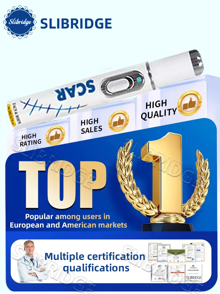 Bolígrafo de luz azul para resolver cicatrices, envío gratis, herramientas para el cuidado de los cicatrices, indoloro, uso doméstico, fácil de usar