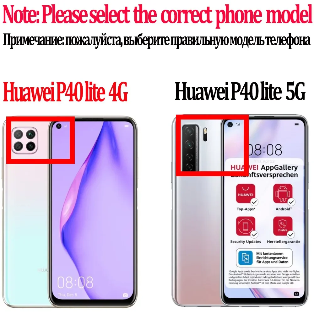 Cover Custodia trasparente Huawei P30 Lite/P 30 Lite (Nuova Edizione) Case+Vetro,3in1, molle Del Silicone Della Cover Huawei P30Lite Antiurto