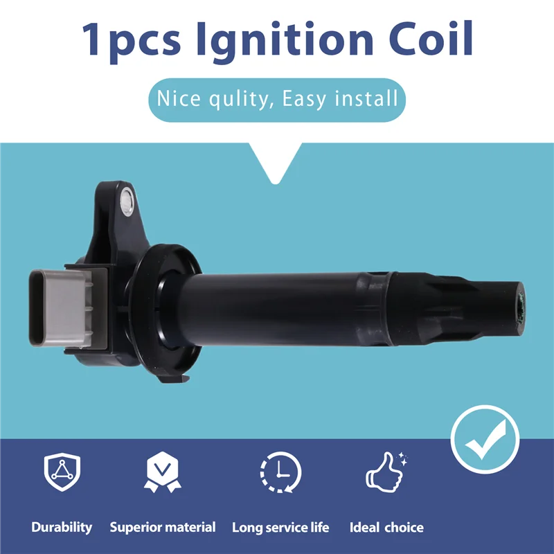 

1Pcs Ignition Coil For Daihatsu COPEN MATERIA SIRION TERIOS Toyota PASSO SETTE 19070-B1020