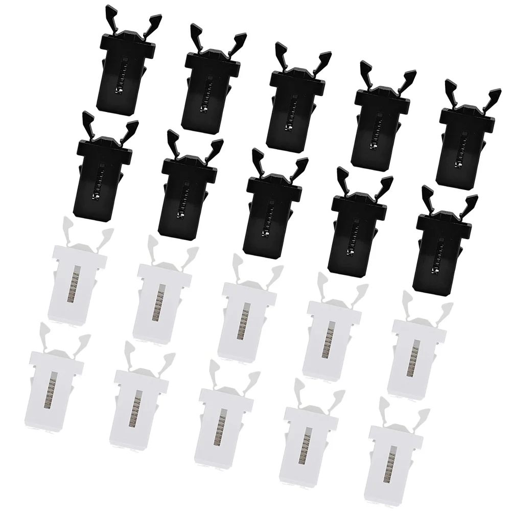 20 Pcs Switch Lock Push-type Trash Can Buckle Self-locking Waste Bin Latch Plastic Home Latches Trashcan Push-buttons