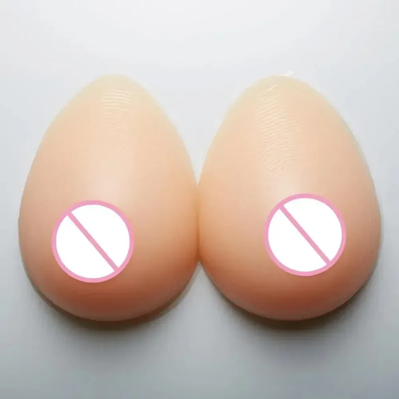 1pair Natural Look Tear Drop Silicone Breast Forms - Transform - Pair 1000g 800g 500g A B C D Cup for CD TS Drop Shipping image 2
