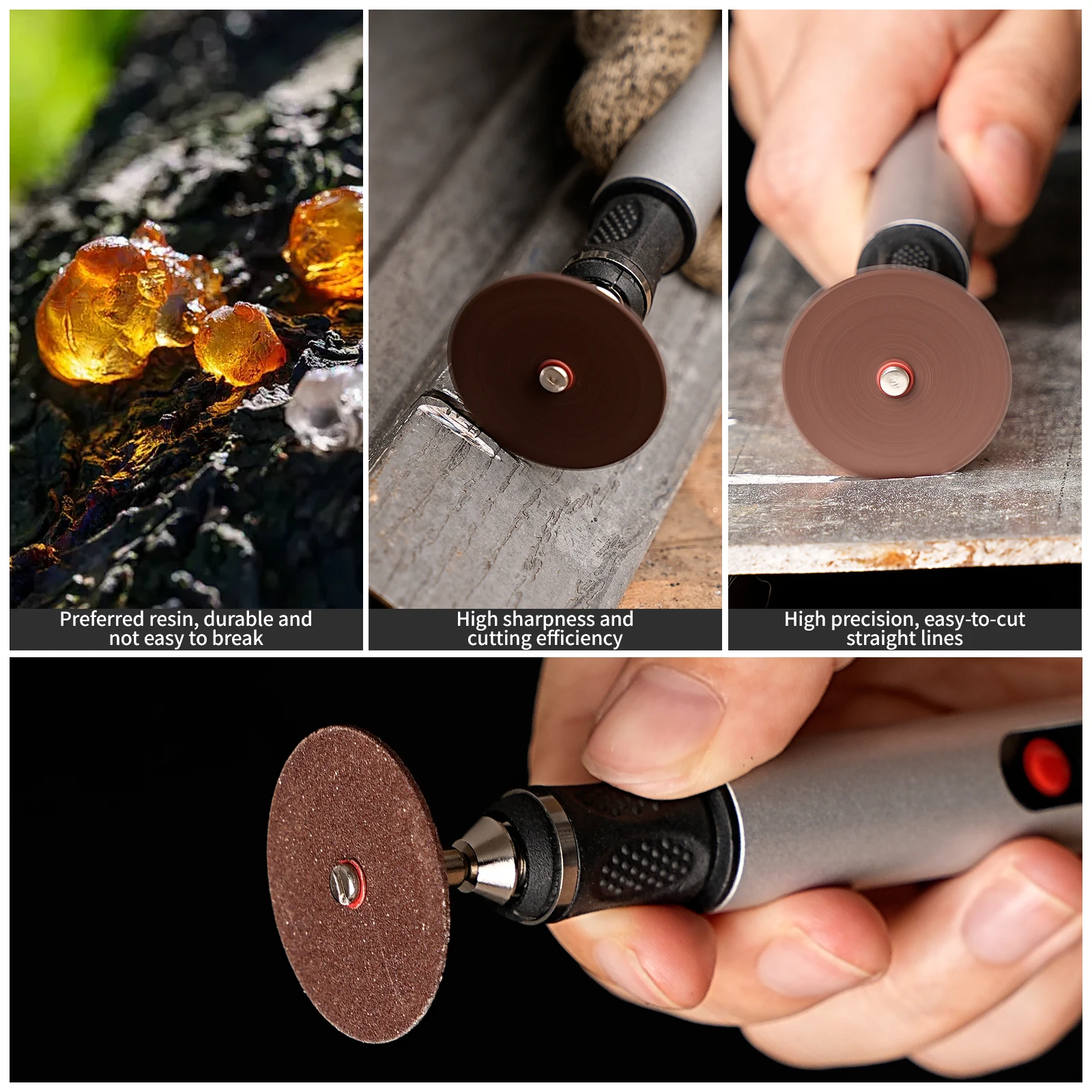 Discos de corte abrasivos de 32mm, muelas con mandriles de 2,35mm/3mm para accesorios, herramienta rotativa de corte de Metal, hoja de sierra