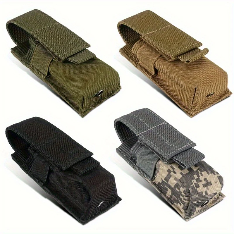 Tactical Magazine Pouch Military Single Pistol Bag Flashlight Pouch Torch Holder Case Outdoor Hunting Knife Holster