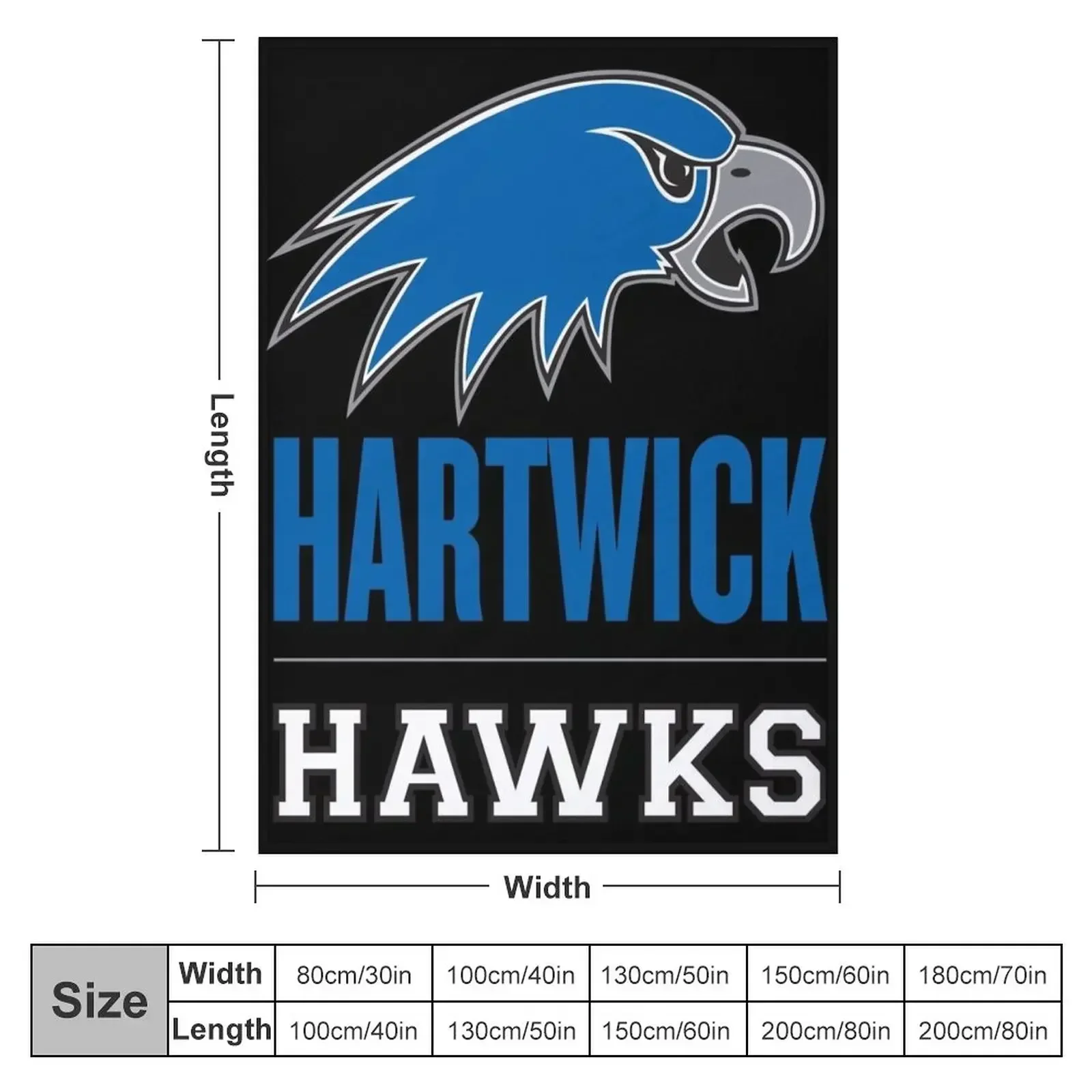 Hartwick hawks Throw Blanket Soft Hairy Fashion Sofas for sofa Blankets