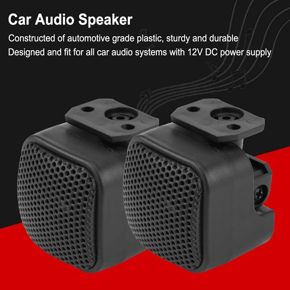 Pop 2Pcs 500W 12V Universal Car Audio Speaker Car Horn For All Car Audio Systems With 12V DC Power Supply