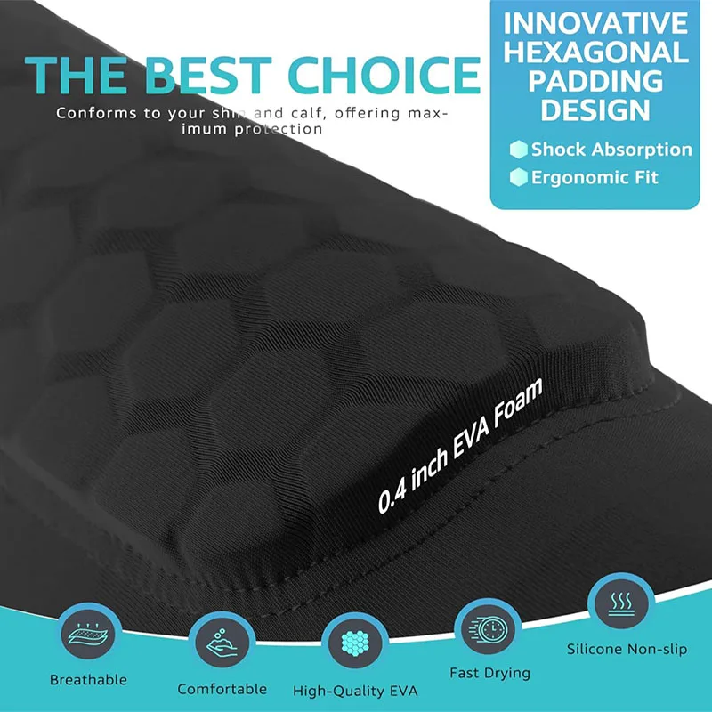 العسل كرة القدم واقي البشرة كرة القدم الدروع الجوارب الأكمام مع رغوة العجل ضغط كم منصات يغطي الرجل Shinguard واقية