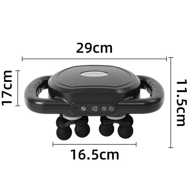 12 Heads Massage Gun Portable Denoise Strong High Frequency Vibration Muscle Massager Gun Professional Electric Massagers
