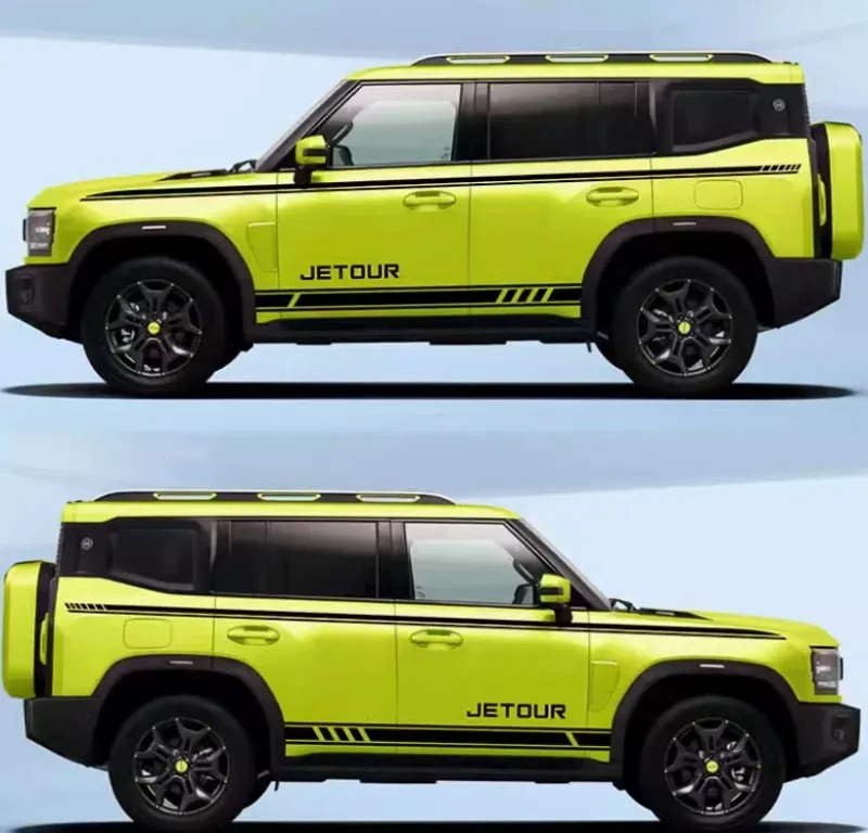Fit for JETOUR Traveler T2 2023+ Car Decals Modified Body Color Strips Dedicated Waistline Side Skirts Car Exterior Accessories