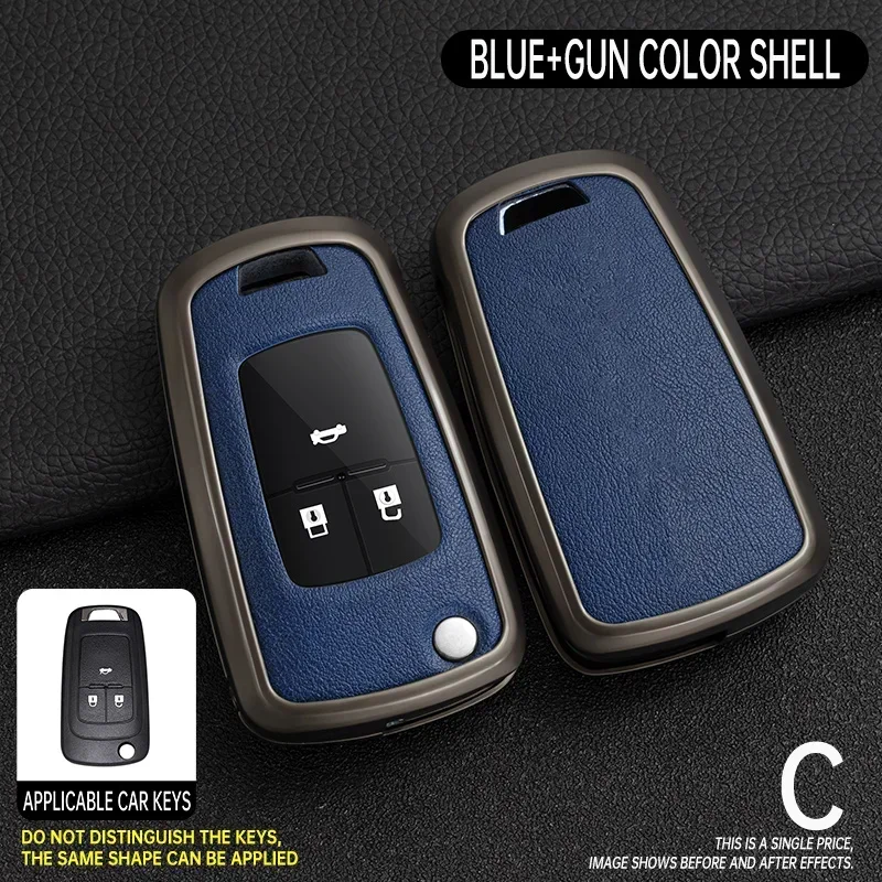 Funda de aleación de Zinc para llave de coche, funda para Chevrolet Onix Equino Orlando Cruze Spark Sonic Camaro Volt Bolt Trax Malibu Blazer Traverse
