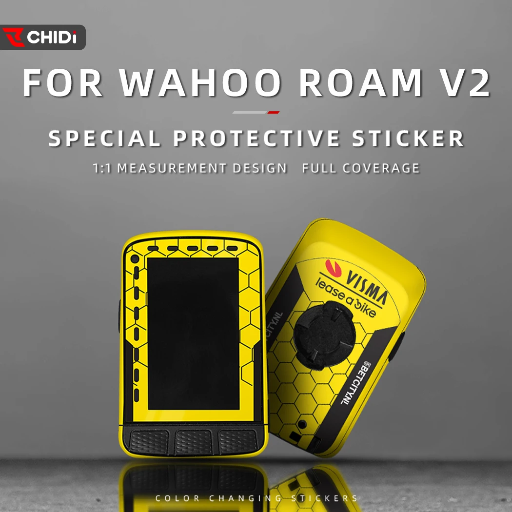 

For Wahoo ELEMNT ROAM V2 Cycling Computer Decals Decorative Color Change Stickers Waterproof Wrap 1 pcs