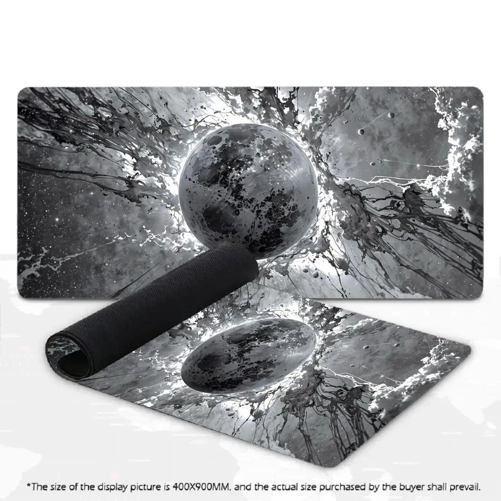 

Splashing Moon Mouse Pad Multi-Size non-slip Gaming mouse pad Gamer E-Sports Mouse Mat Game Mechanical Keyboard XXL Desk Mat