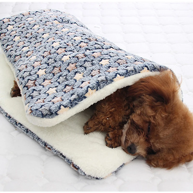 Dog Bed Pet Cushion Blanket Soft Fleece Cat Cushion Puppy Sofa Mat Pads winter