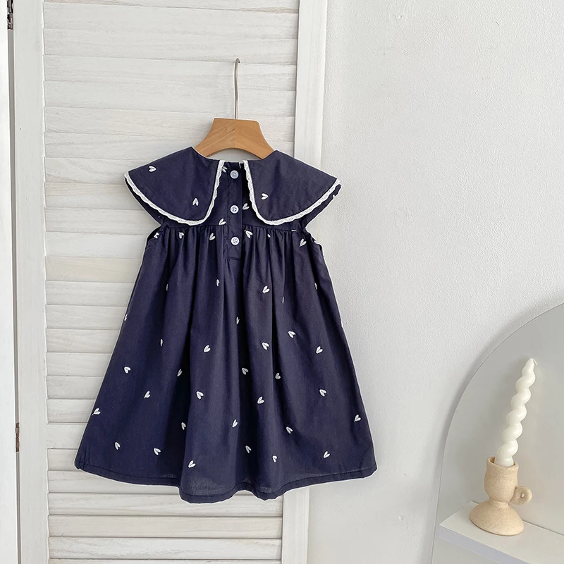 2026 Sommer-Schwesterkleidung 0-24M Baby Mädchen Ärmellose Baumwoll-Stickerei Baby Bodysuit 2-6 Jahre Süße Partykleider für Kinder – Detail 15