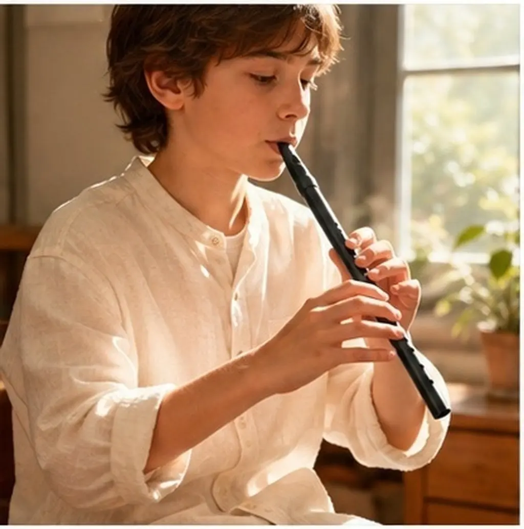 Irish Whistle Six-Hole C Key Flute Beginner Friendly Musical Recorder Stylish Functional Design Rich Tone Practice Wind