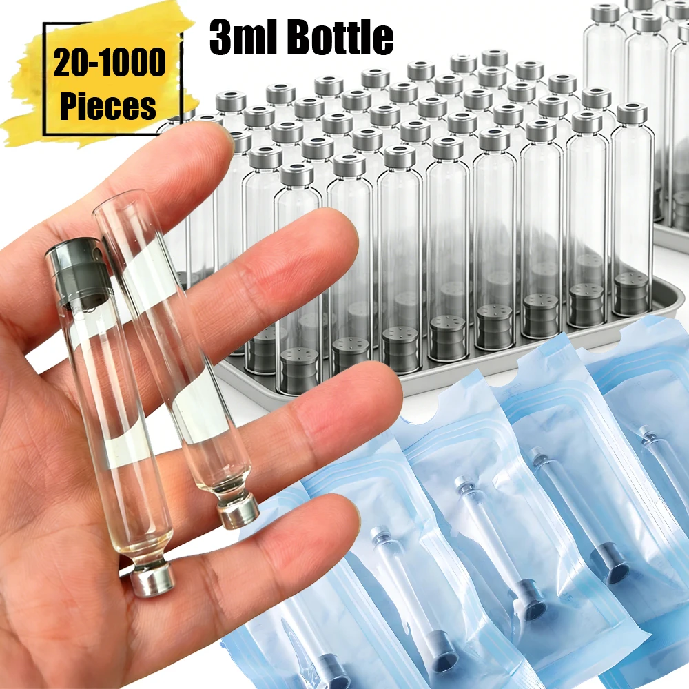 

Набор из 20/50/100/500/1000 шт. медицинских эстетических картриджей-кассет объемом 3 мл, пустые флаконы для инсулиновых шприц-ручек, индивидуальная упаковка