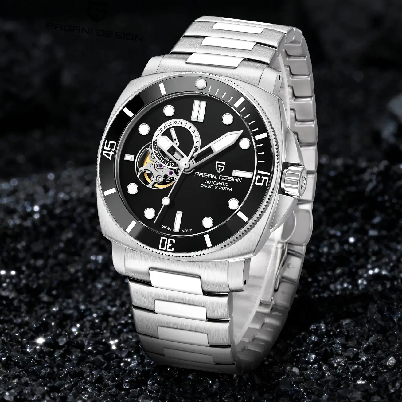 

PAGANI DESIGN 2025 новые мужские часы H39A Movt механические наручные часы мужские турбийон скелетон водонепроницаемые автоматические часы для мужчин