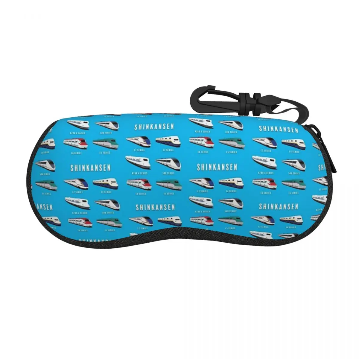 Japanese Shinkansen Bullet Trains Shell Glasses Case Portable Sunglasses Box Women Men Soft Eyeglasses Bag Pouch