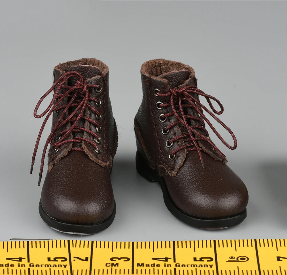 DID B11013 1/6 WWI Military The British Infantry Soldier Tom Hollow Shoe Boot PVC Material For 12