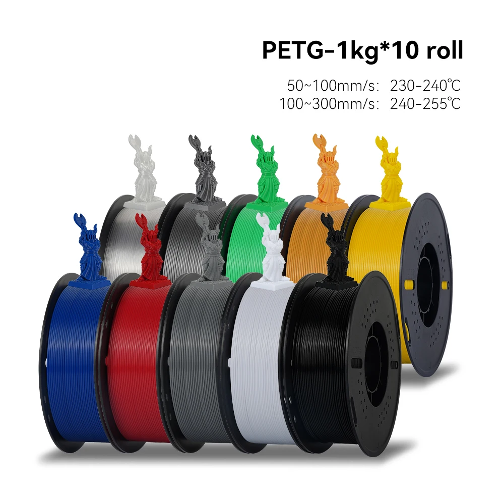 KEEPANG 5 kg PETG 3D-Drucker-Filament, 1,75 mm, hohe Zähigkeit, ordentlich gewickelt, 3D-Druckmaterial, DIY-Bastelwerkzeuge für 3D-Drucker