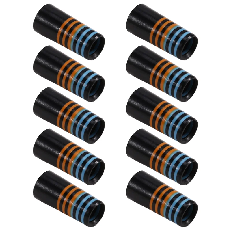 

B48B-10Pcs Golf Ferrules 9.1X 30X 14Mm Fit For 0.355 Tip Irons Shaft Blue Orange Ring Golf Sports Ferrules Replacement Parts