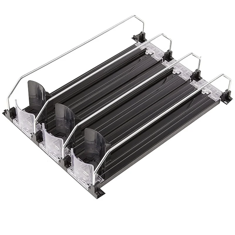 A34R Soda Can Dispenser Fridge Can Dispenser For Refrigerator With Adjustable Glide - Perfect For Soda, Beer, And Other Beverage