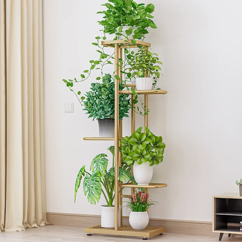 Metal Plant Stand Modern Multiple Tier Flower Stand Home Decor Floor Stand for Plant Display Shelf Pot Holder Home Decoration