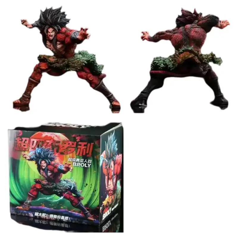 Figurka Dragon Ball Broli Super Saiyan 28cm Ręcznie Robiona Model Postaci Animacyjnej Statuetka Kolekcjonerska Dekoracja na Biurko Prezent