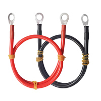 8/6AWG Battery Inverter Cable Set with Terminals Stranded Copper Cord Solar Power Connection Wire with Lug