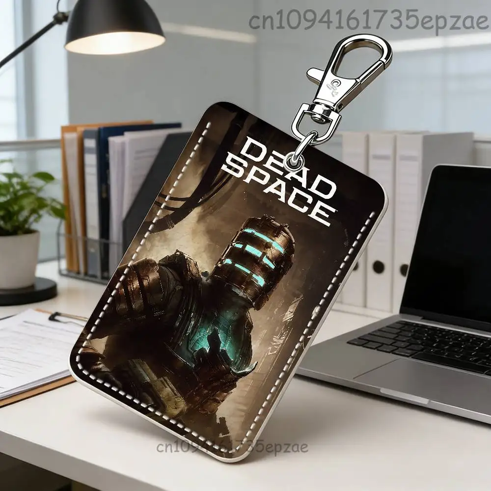 D-Dead S-Space étui pour cartes d'accès personnalisé porte-cartes en cuir porte-clés porte-clés étui pour cartes de transport cadeaux