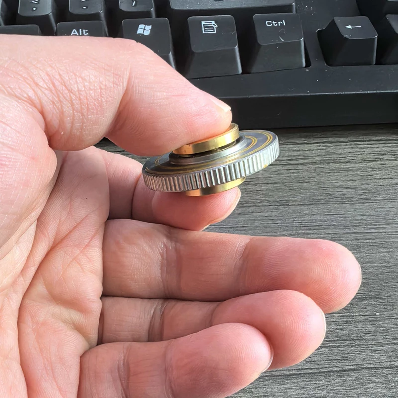 Neuheit Skala Lineal Metall Fidget Spinner ADHS Autismus Stressabbau Geschenke EDC Gadgets Kleine Stille Angst Spielzeug Für Erwachsene