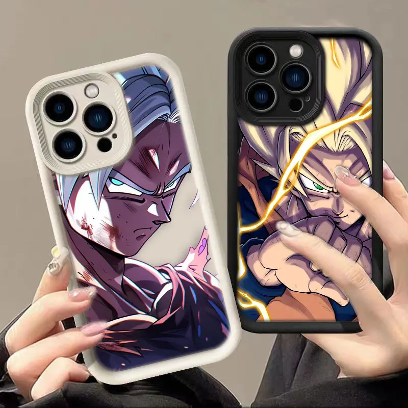 

D-Dragon Ball Z Super Saiyan Phone Case For iphone Apple 17 AIR 16 16E 11 12 13 14 15 XR Plus Pro Max Silicone Case Funda Cover