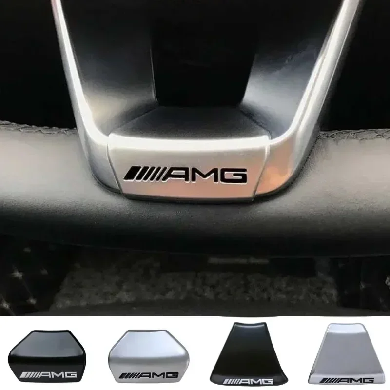 Car Steering Wheel Emblem Sticker for Mercedes Benz AMG W203 W204 W205 W176 W211 W212 W213 GLA GLC Interior Badge Decoration