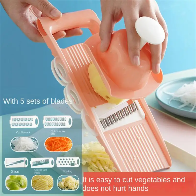 

Multi-function Vegetable Cutter Mandoline Slicer 6 Blades Grater Potato Peeler Kitchen Gadget Carrot Grater Kitchen Gadget ﻿